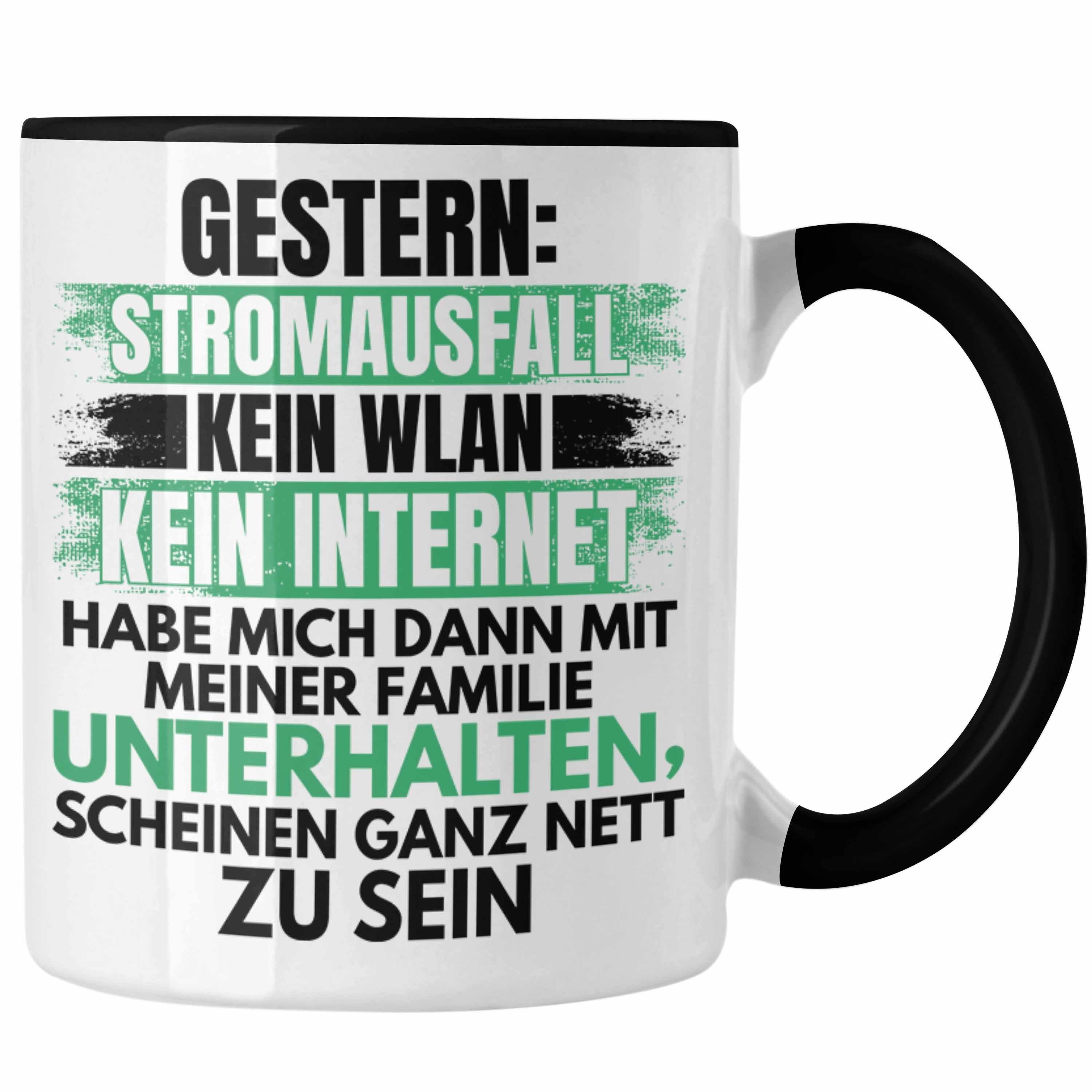 Trendation Tasse Trendation - Lustige Gamer Tasse Zocker Geschenk Gamer Gamergirl Geschenkidee Geburtstag Schwarz