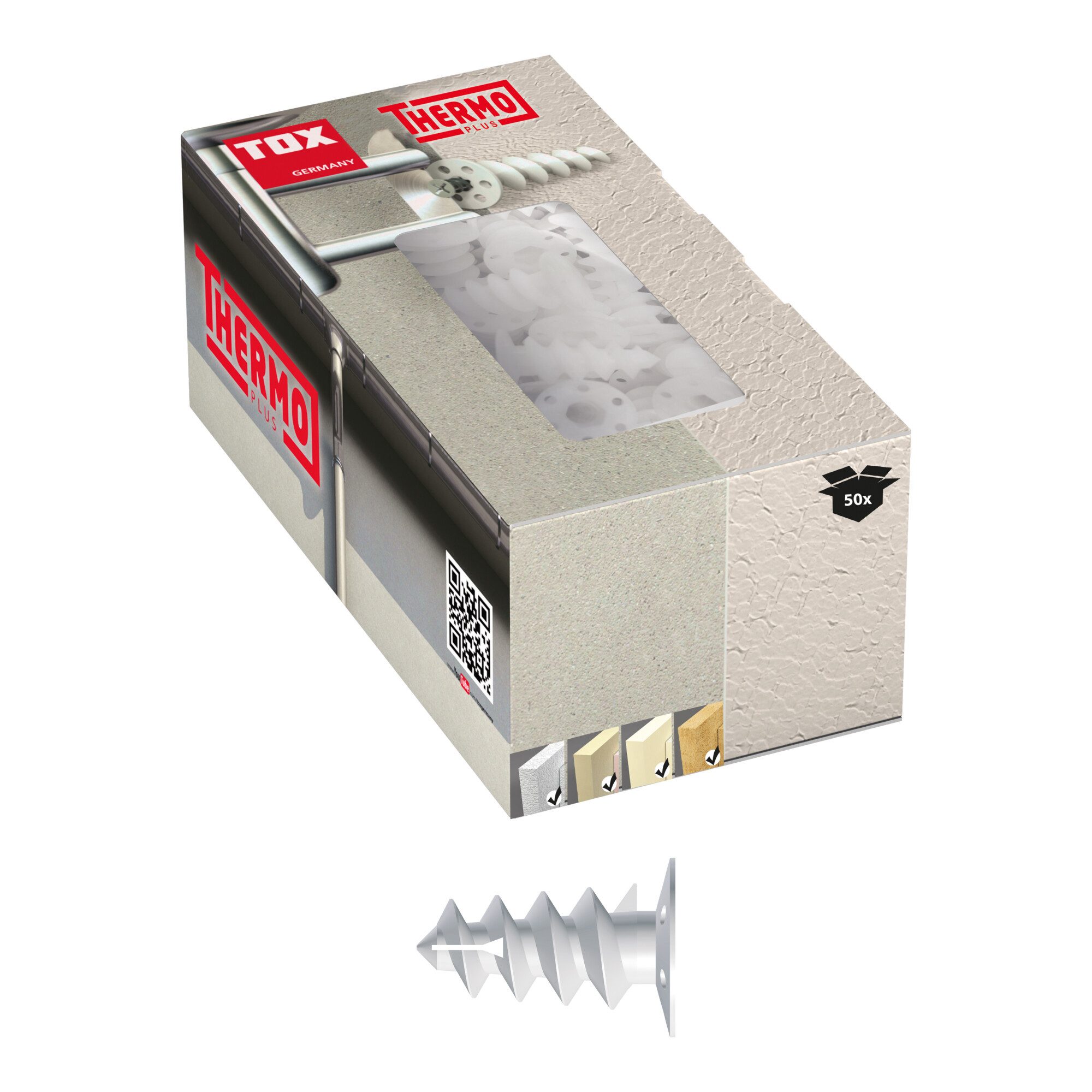 Tox Dämmstoffdübel TOX Dämmstoffdübel Thermo Plus 55 mm 50 Stk