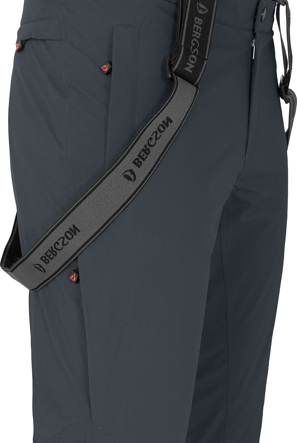 Bergson Skihose FLEX light Herren Skihose, unwattiert, 20000mm Wassersäule, Langgrößen, dunkel g