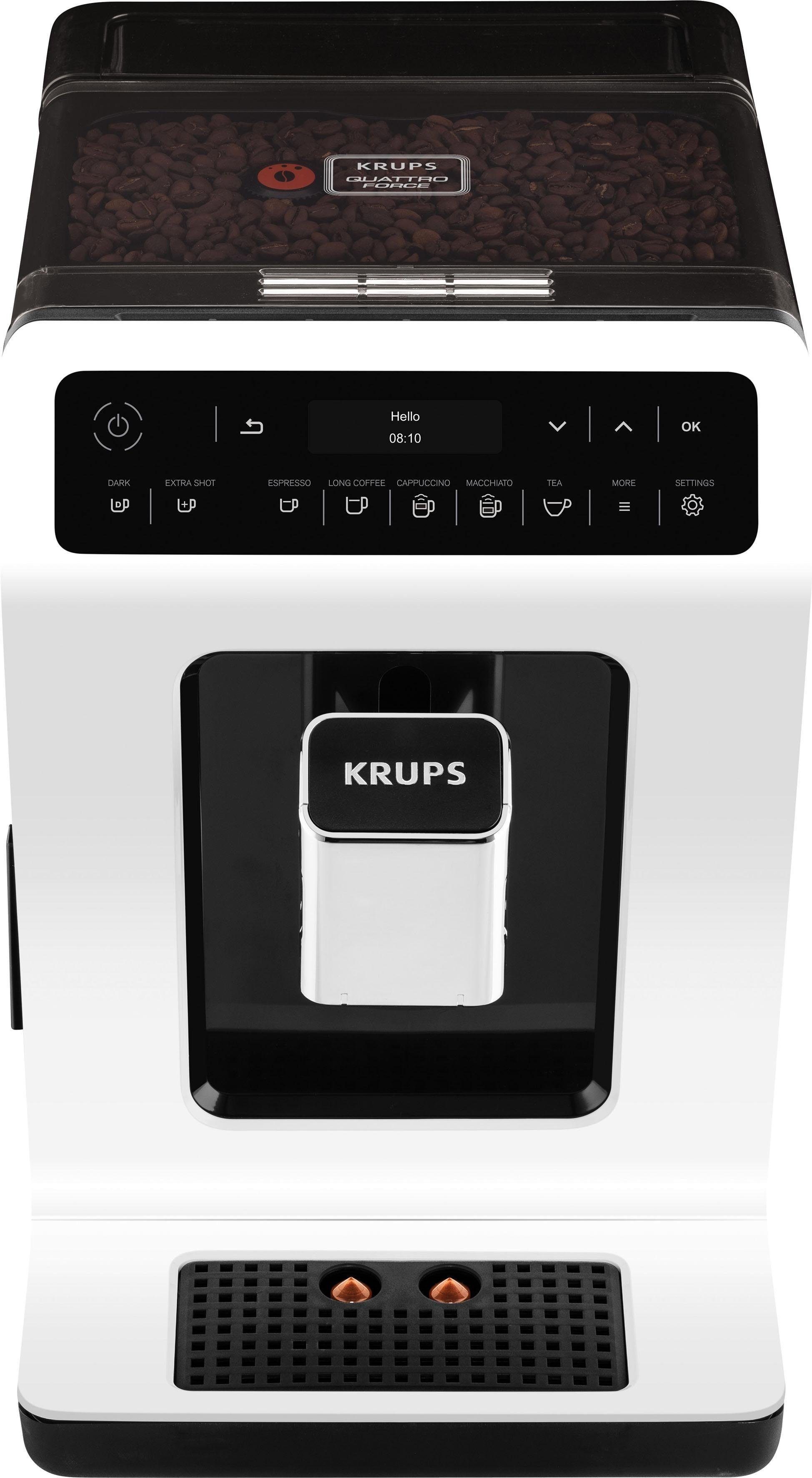 Krups Kaffeevollautomat EA8911 Evidence, inkl. Milchbehälter, intuitiver OLED-Display, extra-großer Wassertank