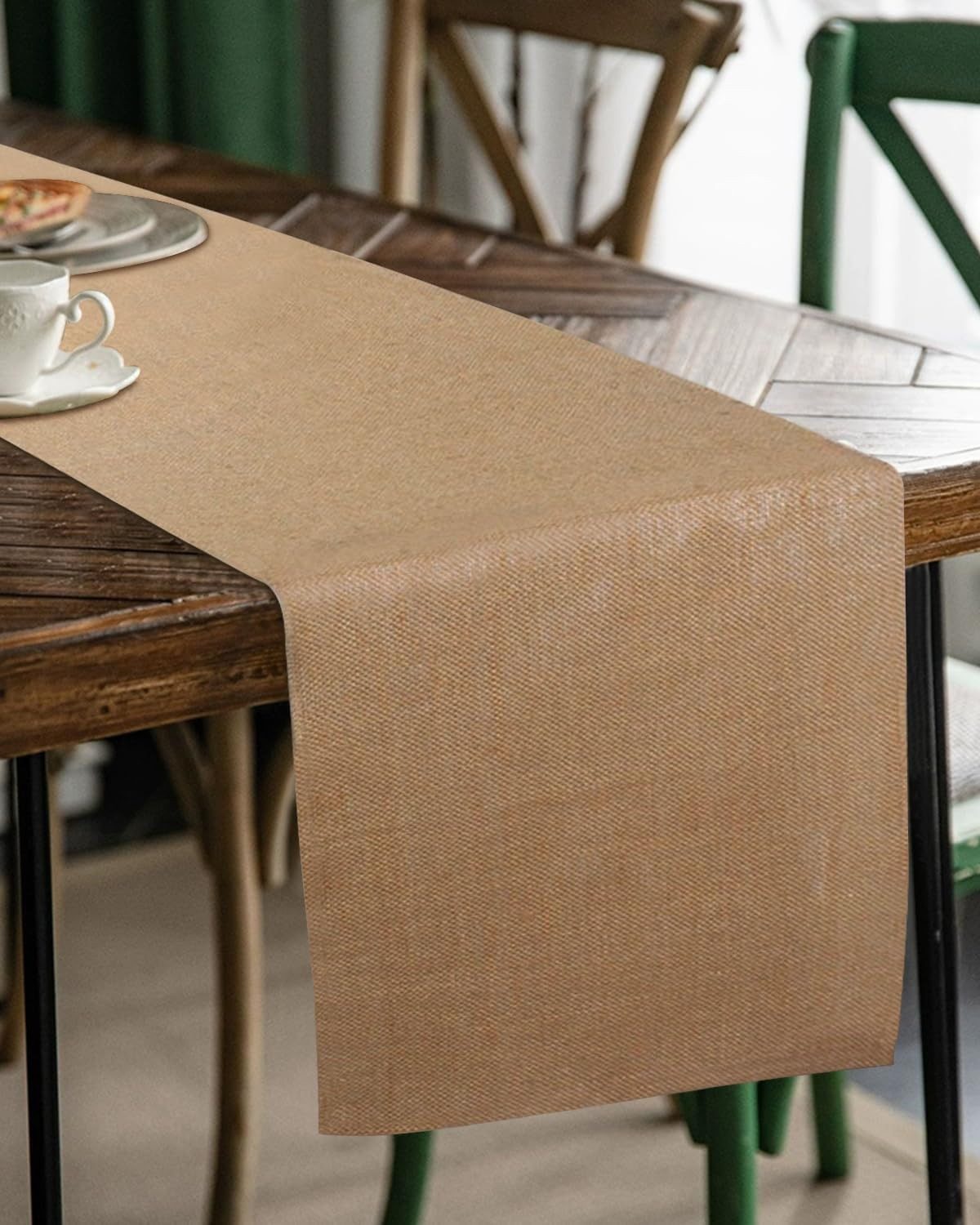 Montegoni Tischläufer 30x1000 cm Jutegewebe Tischläufer– Rustikale Tischdekoration (Packung), Hochwertiges Material, Einfache Anpassung – Bild 4 von 5