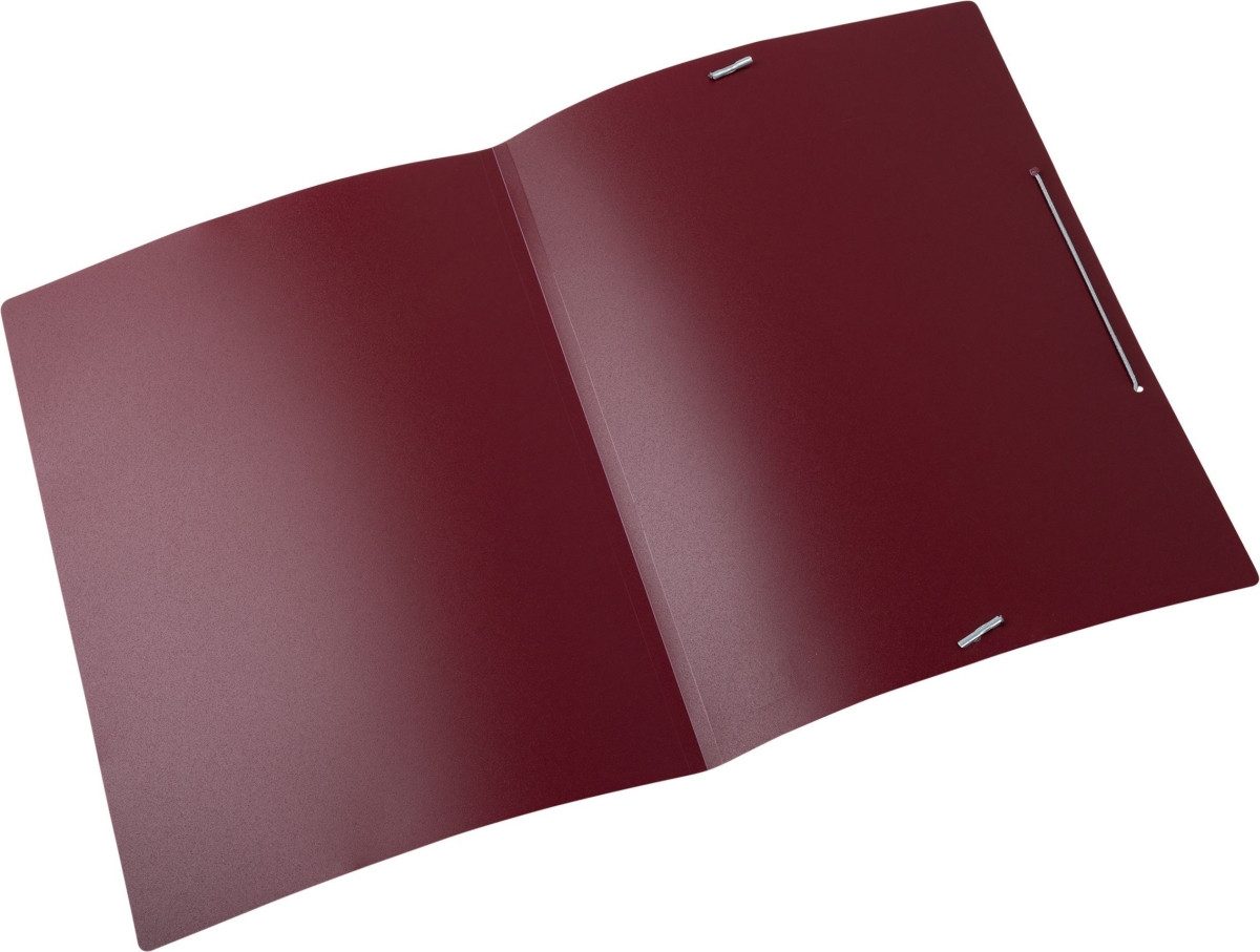 OXFORD Fächermappe Eckspanner A4 PP bordeaux (10 Stück)