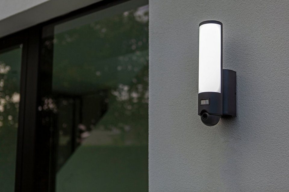 LUTEC Smarte LED-Leuchte ELARA, LED fest integriert, Smart-Home  Kameraleuchte