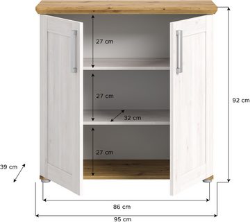 INOSIGN Kommode Cosenza, Breite 95cm, 2 türig, Kommode, Sideboard, Schrank