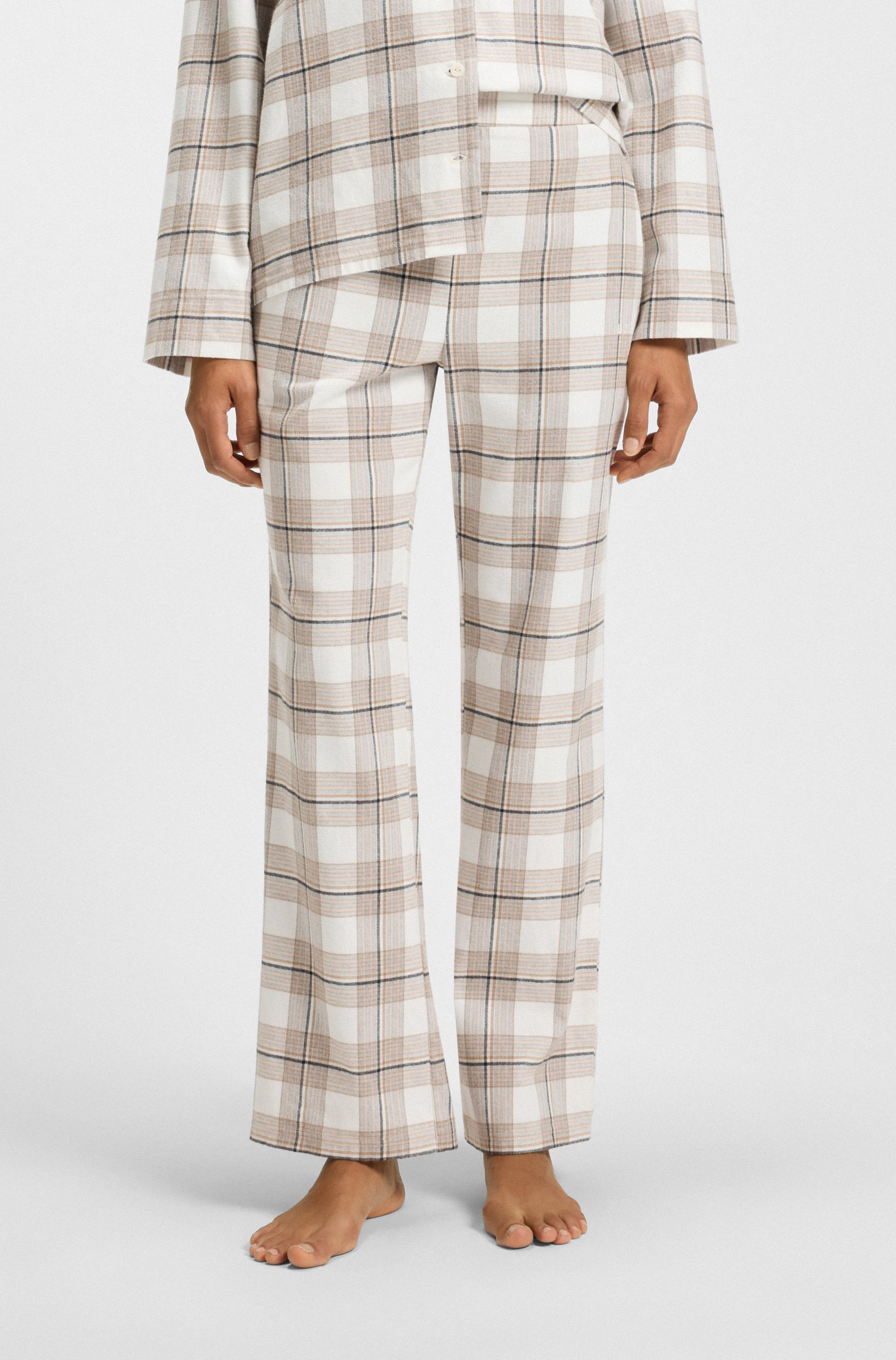 BOSS Pyjamahose Holiday normale PAssform, kariert, elastischer Bund