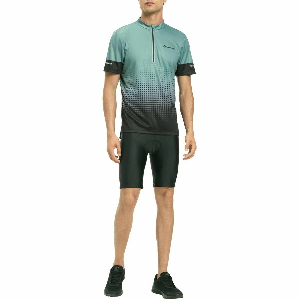 NAKAMURA Radtrikot He.-Fahrrad-Trikot Daniel V M BLACK/BLACK