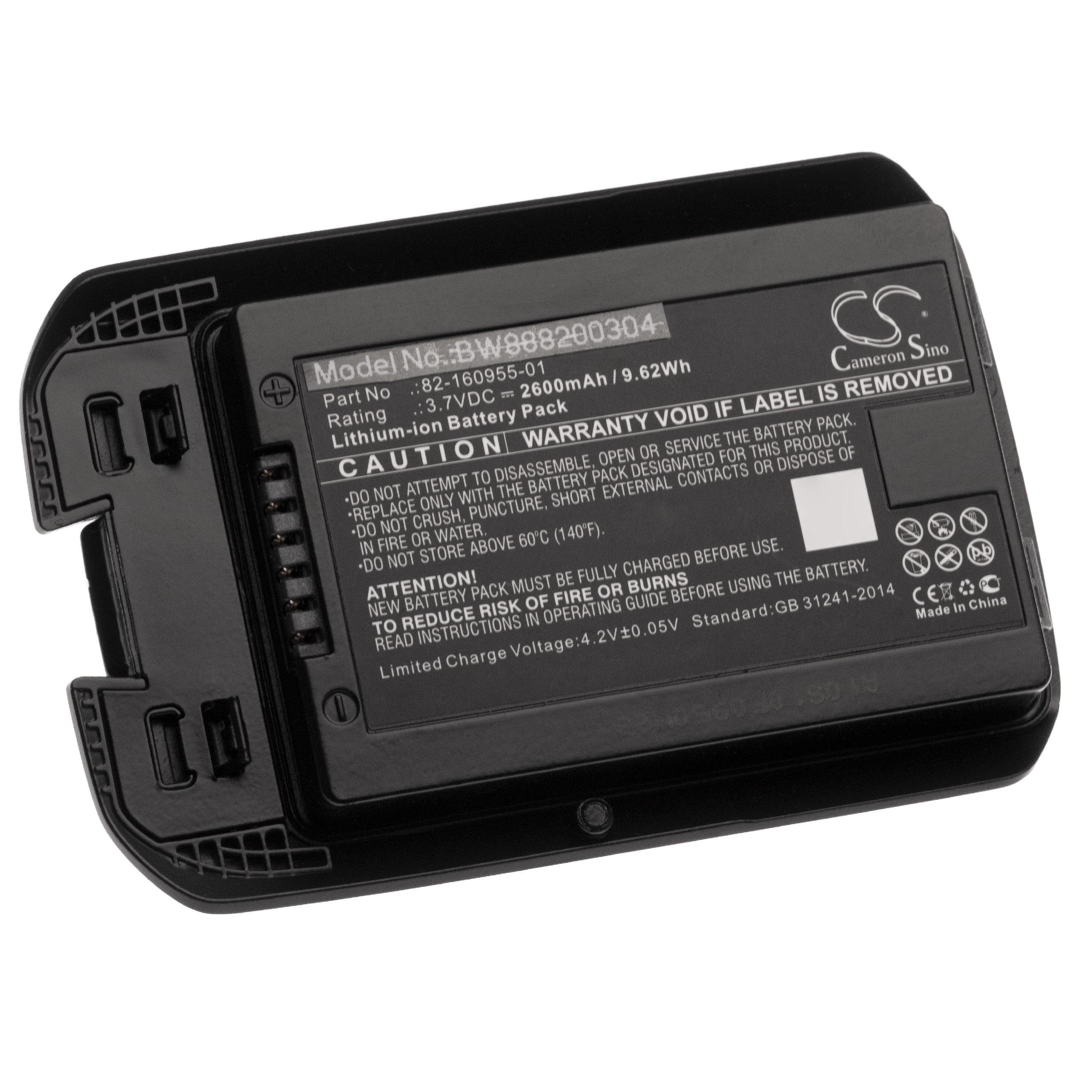 vhbw kompatibel mit Motorola / Symbol MC40N0-SLK3R0112, MC40N0-SLK3R01 Akku Li-Ion 2600 mAh (3,7 V)