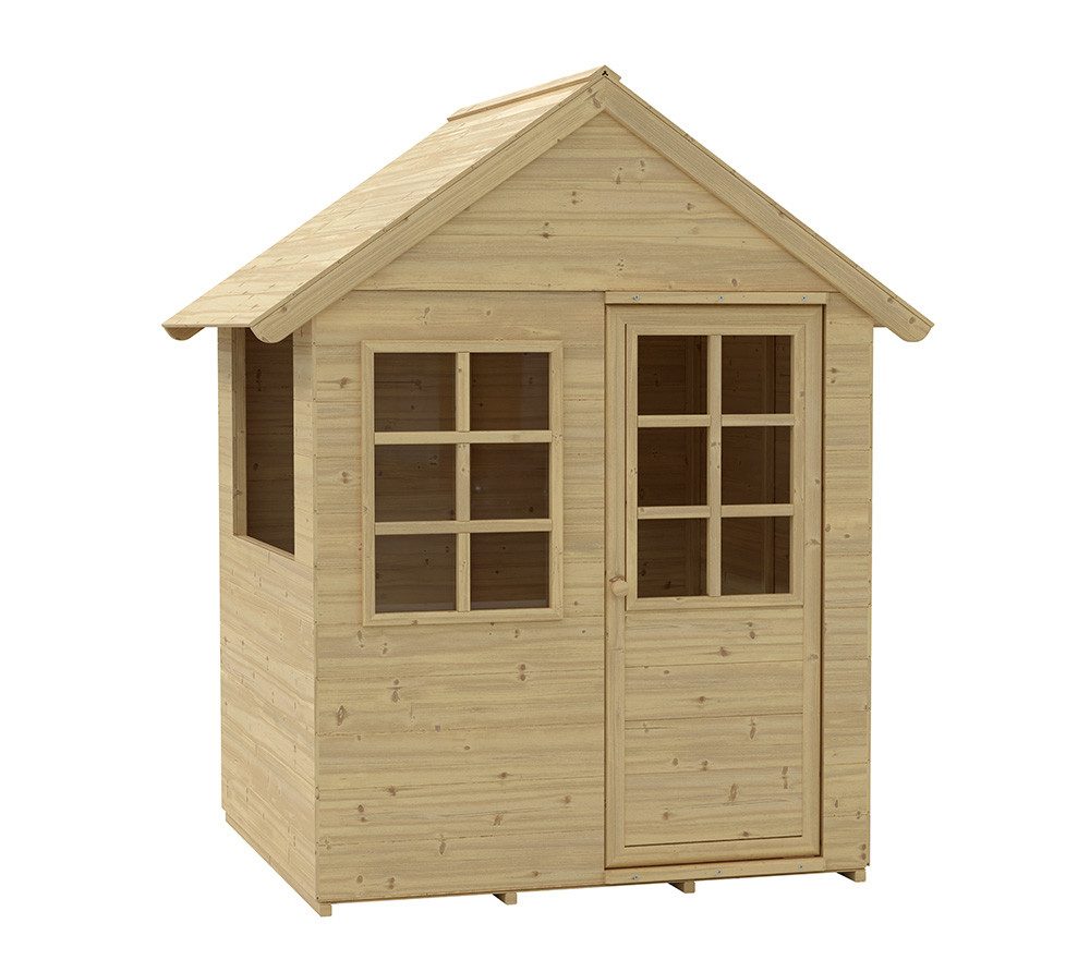 Zwerkules Spielhaus Holla, Kindgerechtes Design, Einfach zusammengebaut, LxBxH 121x98x140cm