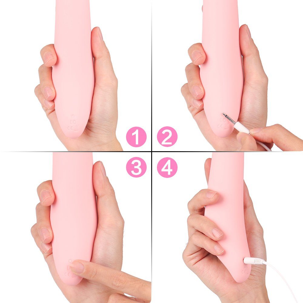 S-Hand Vibrator Sex Vibrator KISS modi 9 Spielzeug, Klitoris 2-tlg) Brustwarzen (Packung
