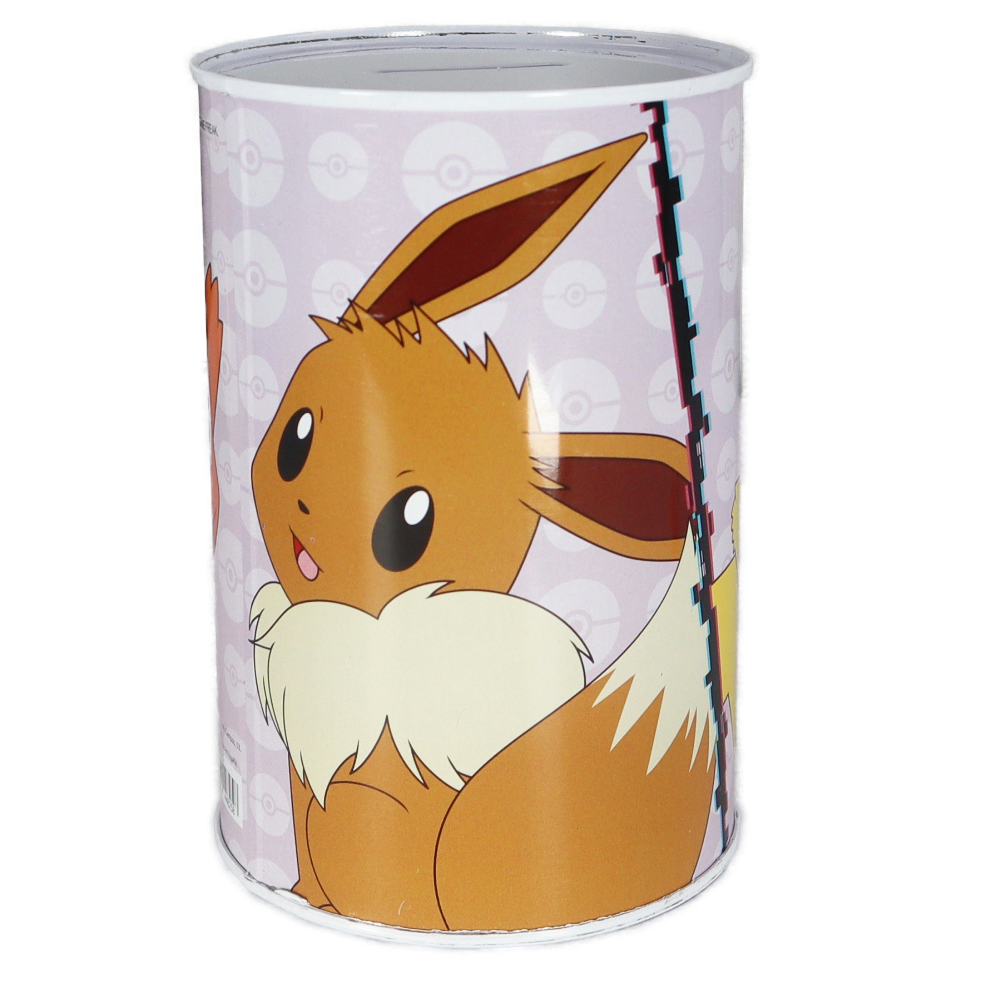 POKÉMON Spardose Pokemon Pikachu Evoli Glumanda XL Spardose aus Weißblech