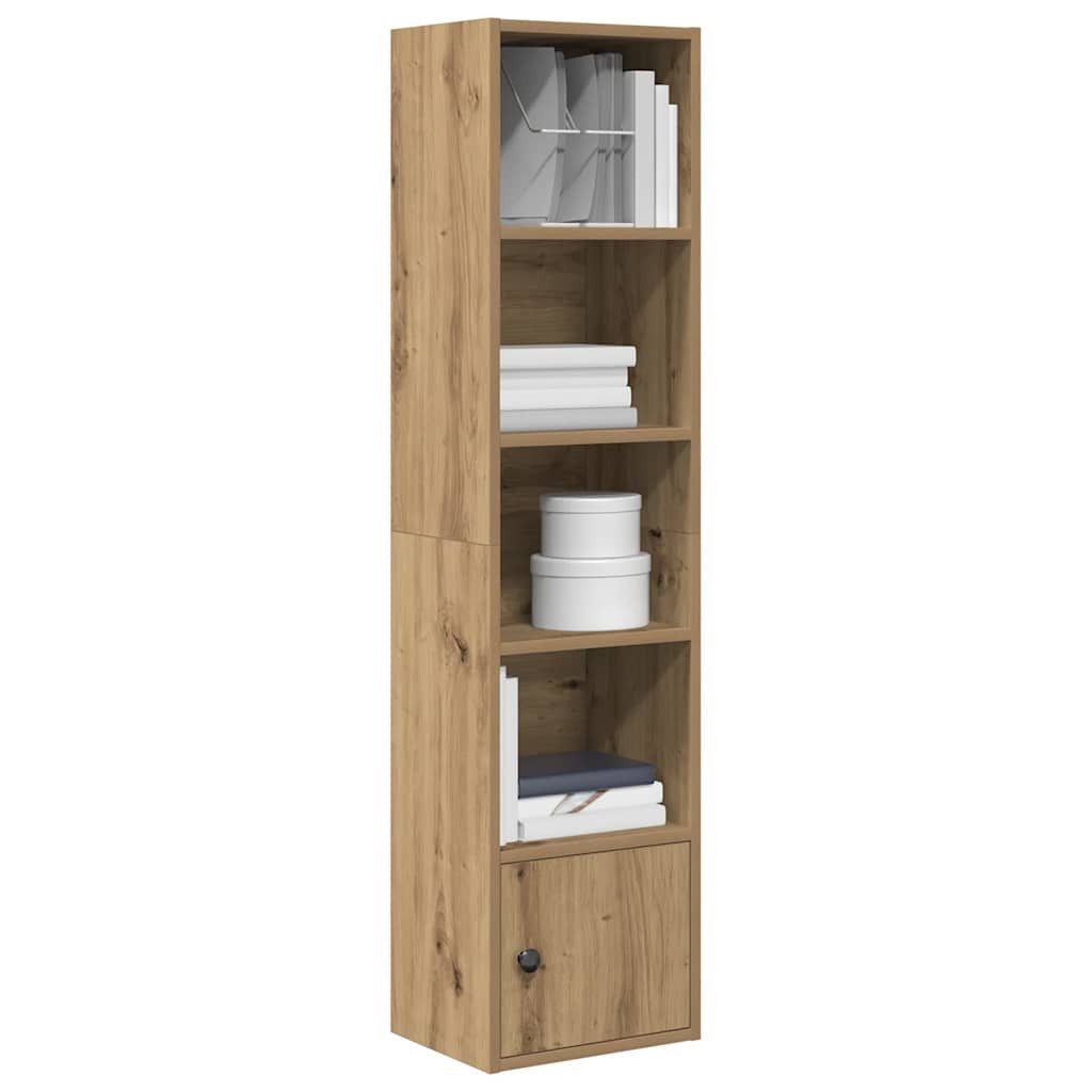 vidaXL Bücherregal Bücherregal Artisan-Eiche 31x24x127 cm Holzwerkstoff, 1-tlg.