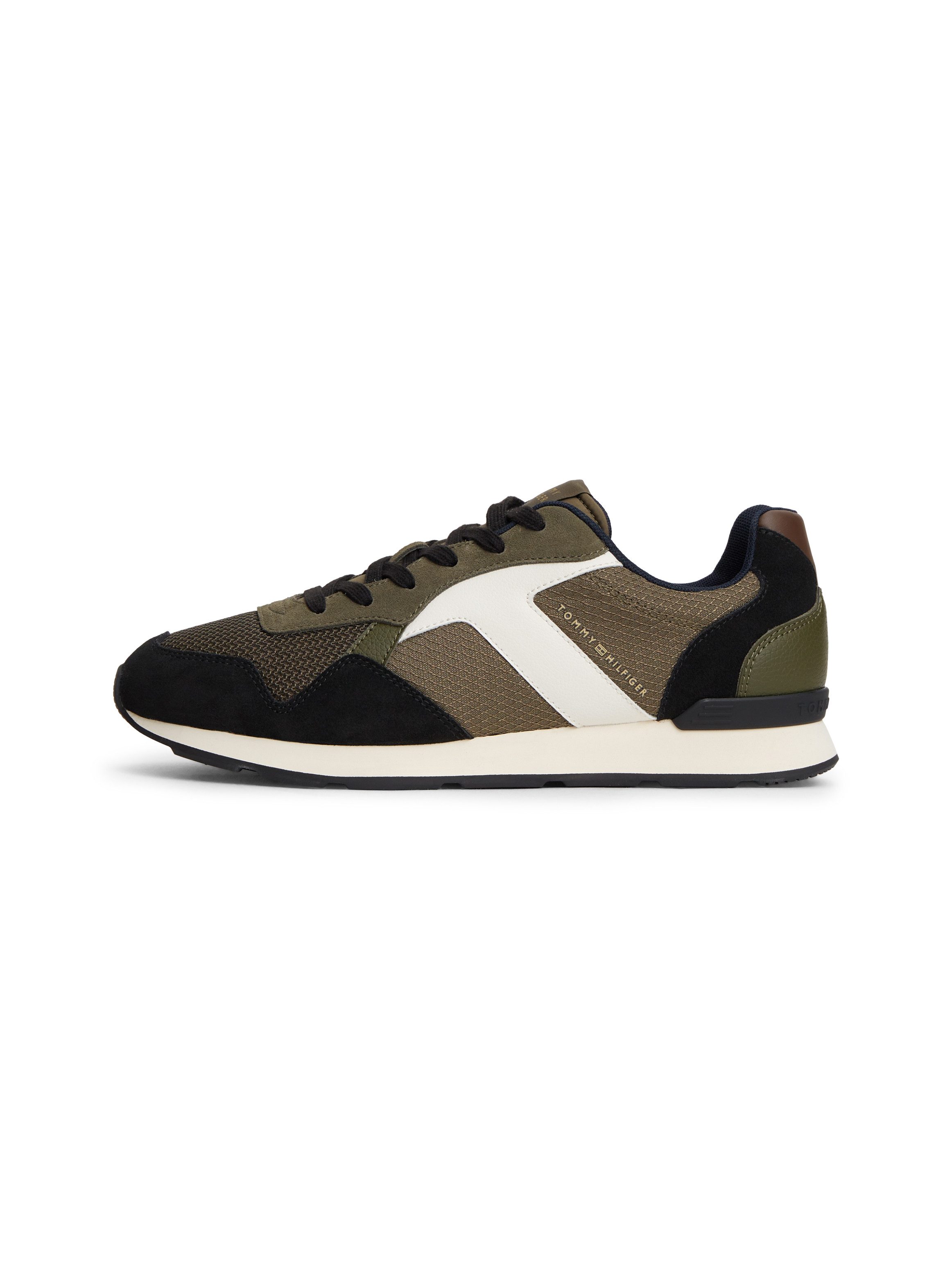 Tommy Hilfiger T HILFIGER CORE MIX RUNNER Sneaker Schnürschuh, Halbschuh, Freizeitschuh mit Kontrastbesätzen