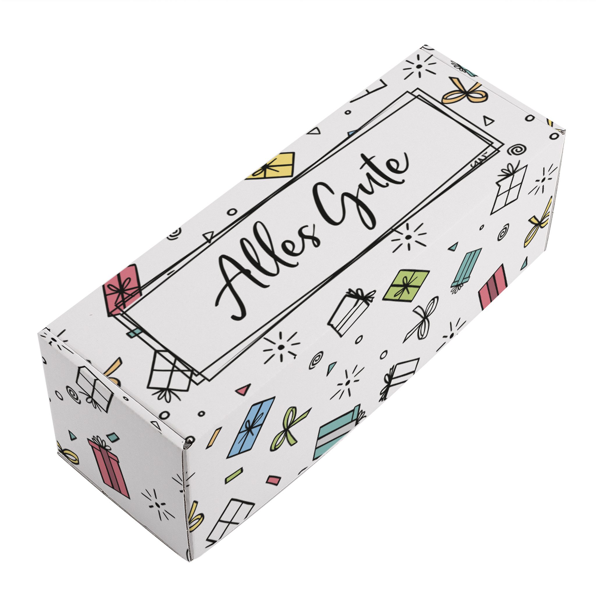 Herz & Heim Geschenkbox zum Geburtstag - Geschenkverpackung aus stabiler Pappe, verschiedene Größen