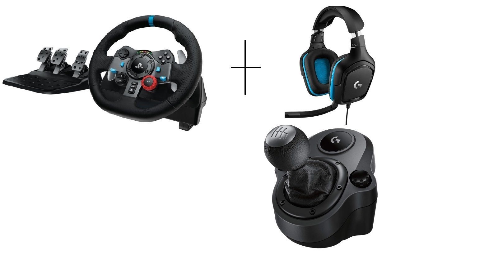 Logitech G G29 + Shifter+ G432 Gaming-Headset Gaming-Lenkrad