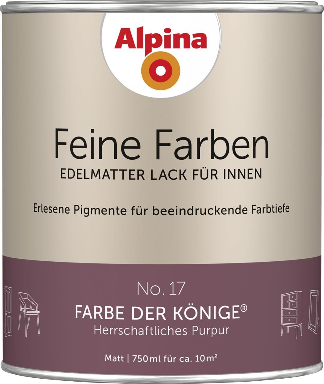 Alpina Lack Alpina Feine Farben Lack No. 17 Farbe der Könige