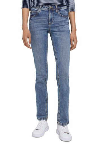 TOM TAILOR Straight-Jeans Alexa Straight in gerader "Straight" 5-Pocket-Form
