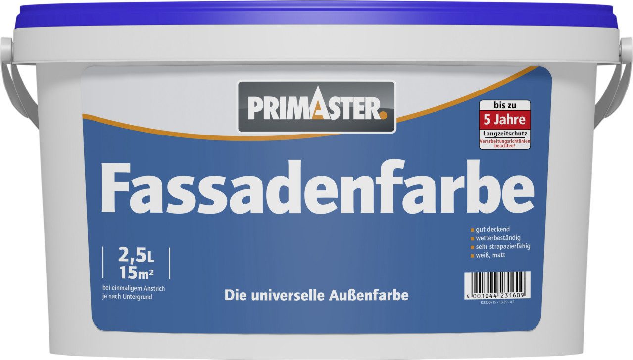 Primaster Fassadenfarbe Primaster Fassadenfarbe 2,5 L weiß matt
