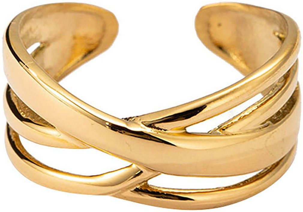 Firetti Ring-Set Multipack Schmuck Geschenk Damenring verschlungen (Set, 3-tlg), Made in Germany