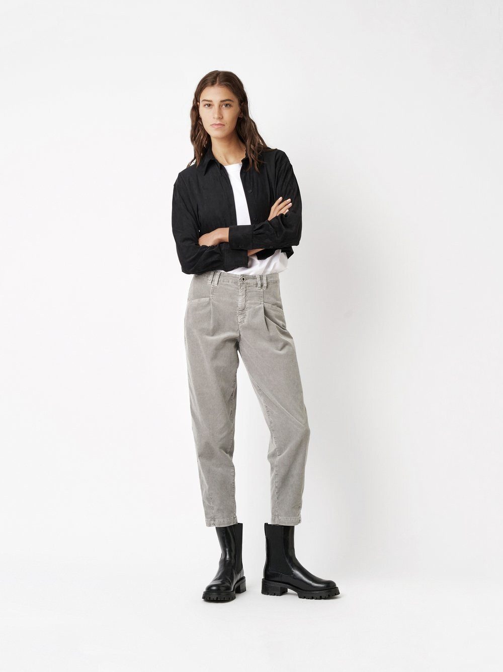 ROSNER Boyfriend-Hose Mara_089 mit Bundfalten günstig online kaufen