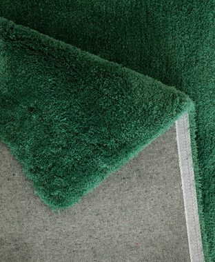 Hochflor-Teppich Microfaser Teppich Magong, besonders weich, sehr feiner Flor, my home, rund, Höhe: 25 mm, unifarben, weiche Teppiche, Wohnzimmer, Schlafzimmer, Kinderzimmer