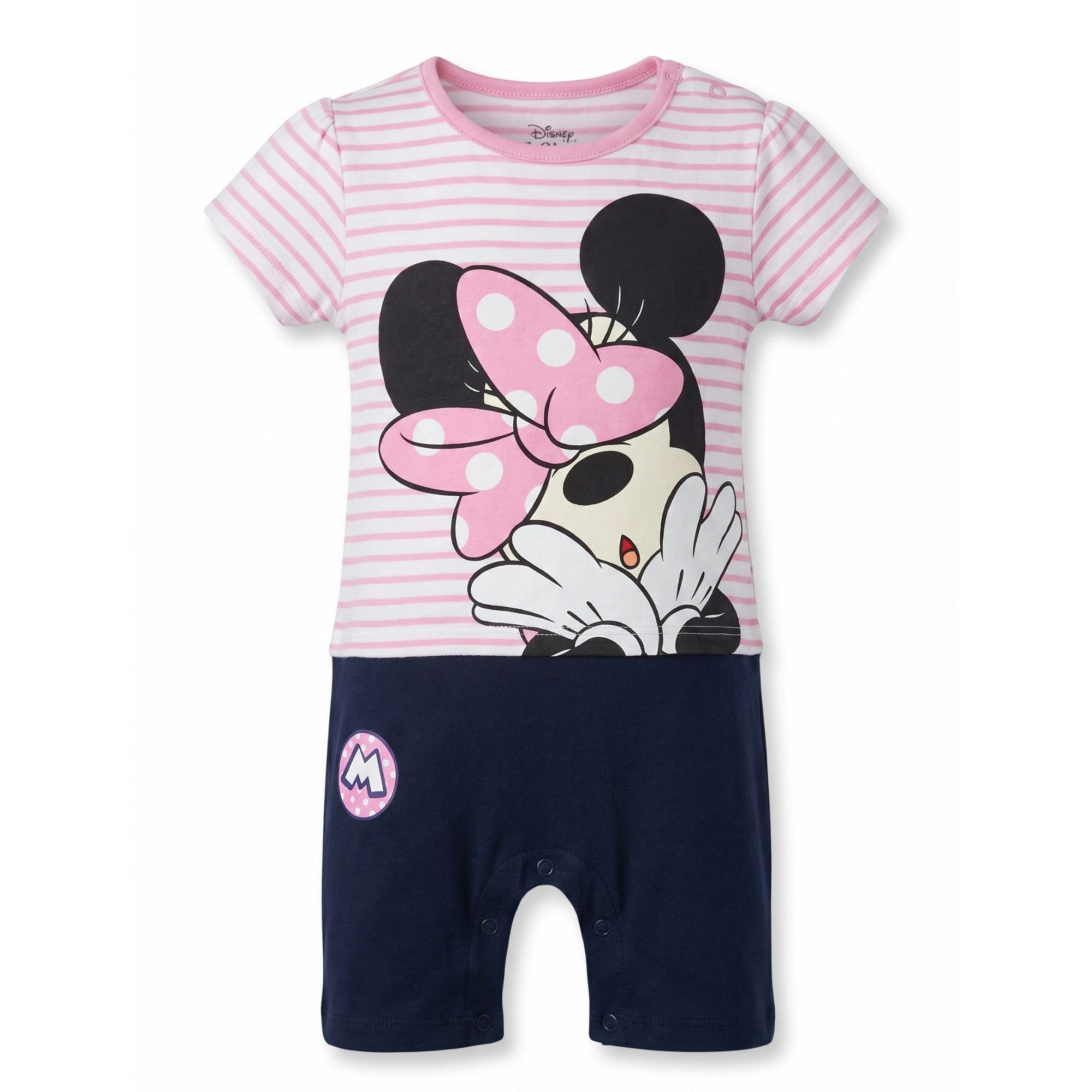 Disney Minnie Mouse Strampler Disney Minnie Maus Baby Strampler Einteiler Gr. 62 bis 86