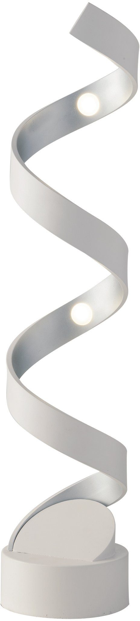 LED Design Tischleuchte HELIX, Warmweiß fest LED LUCE integriert,