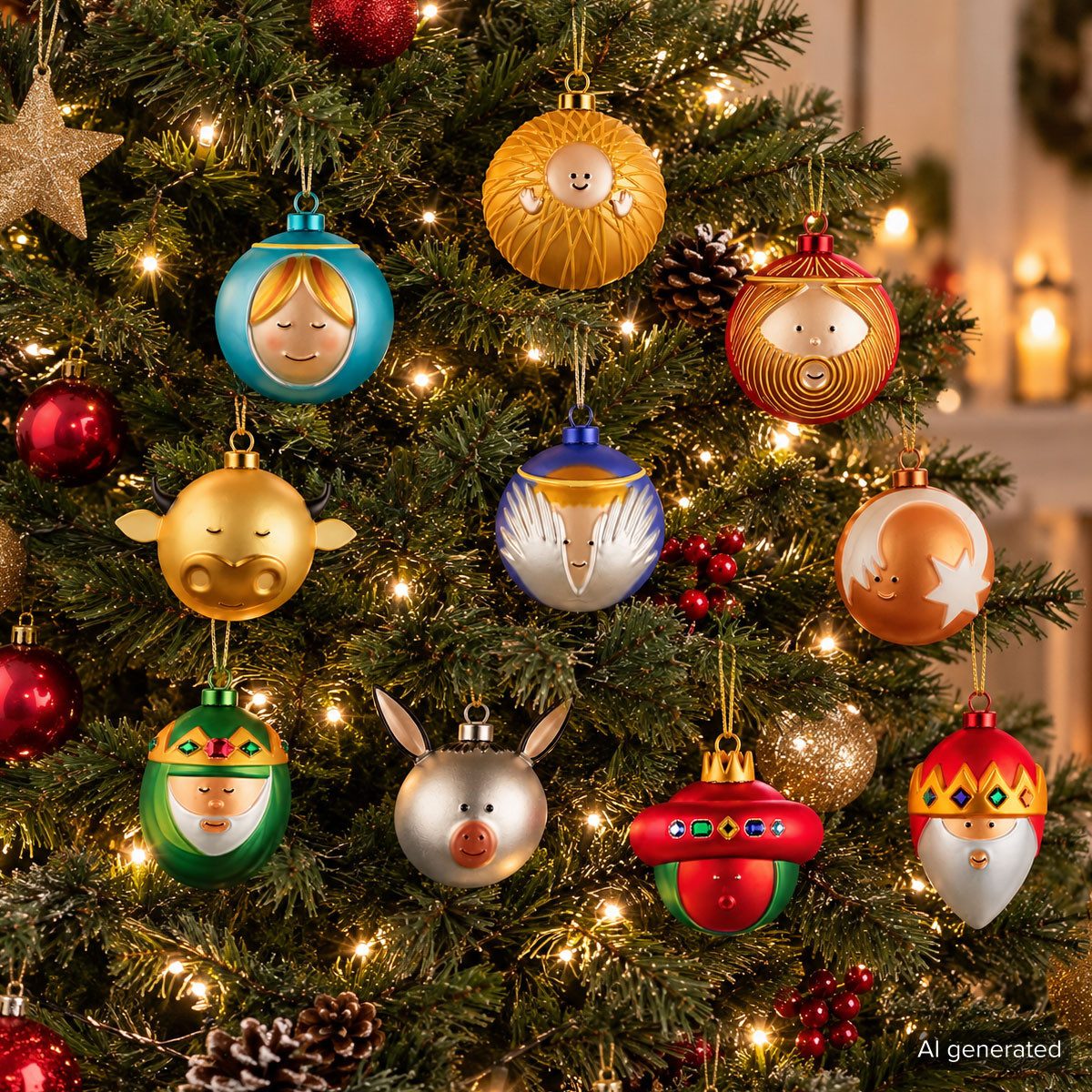 Alessi Christbaumschmuck Palle Presepe