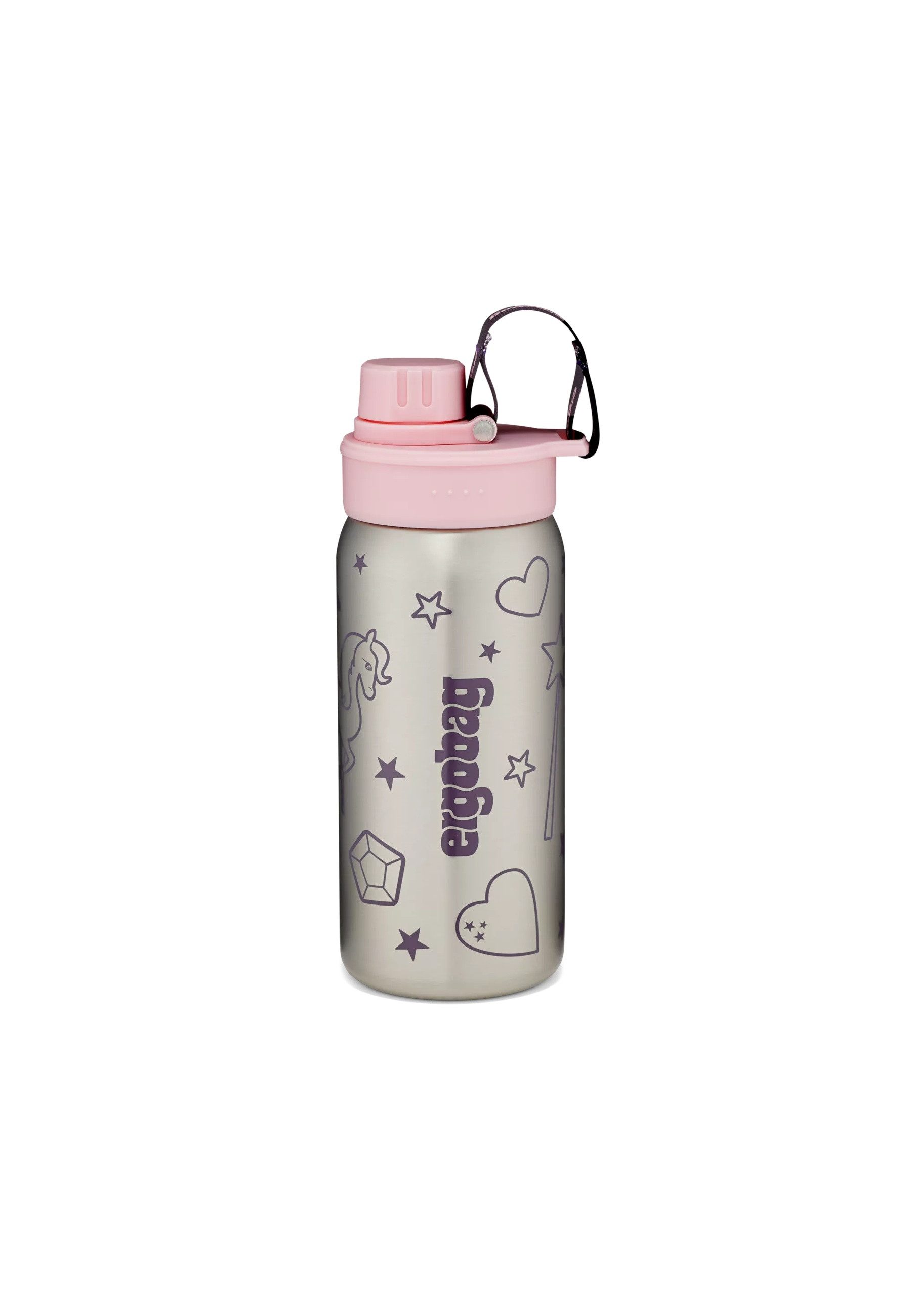 ergobag Trinkflasche Edelstahl Trinkflasche ., auslaufsicher und kohlensäuregeeignet