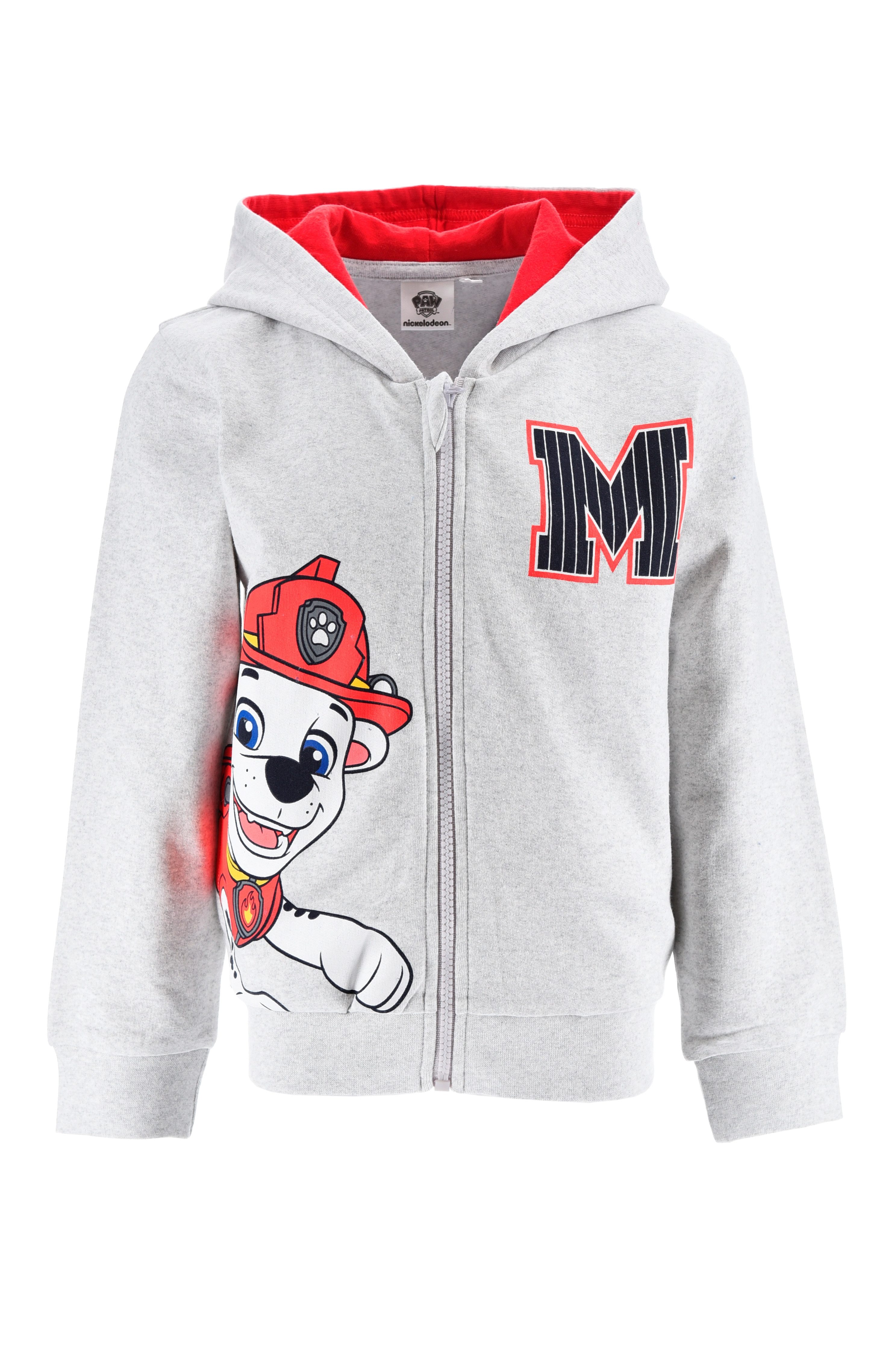 PAW PATROL Kapuzensweatshirt PAW PATROL Sweatjacke mit Kapuze, grau, Kapuzenpullover, Hoody