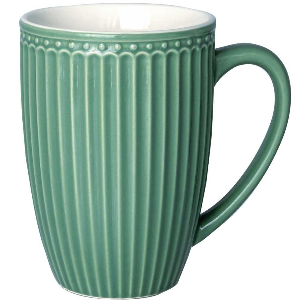 Greengate Becher Greengate Jumbo Becher ALICE DUSTY GREEN Grün