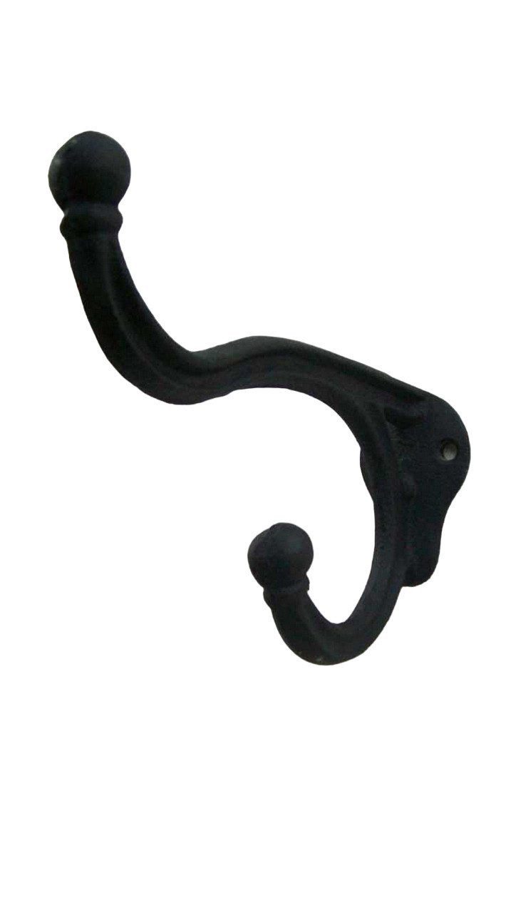 Deko-Impression Garderobenhaken Großer Doppelhaken, Huthaken Garderobenhaken Gusseisen Wandhaken (1 St)