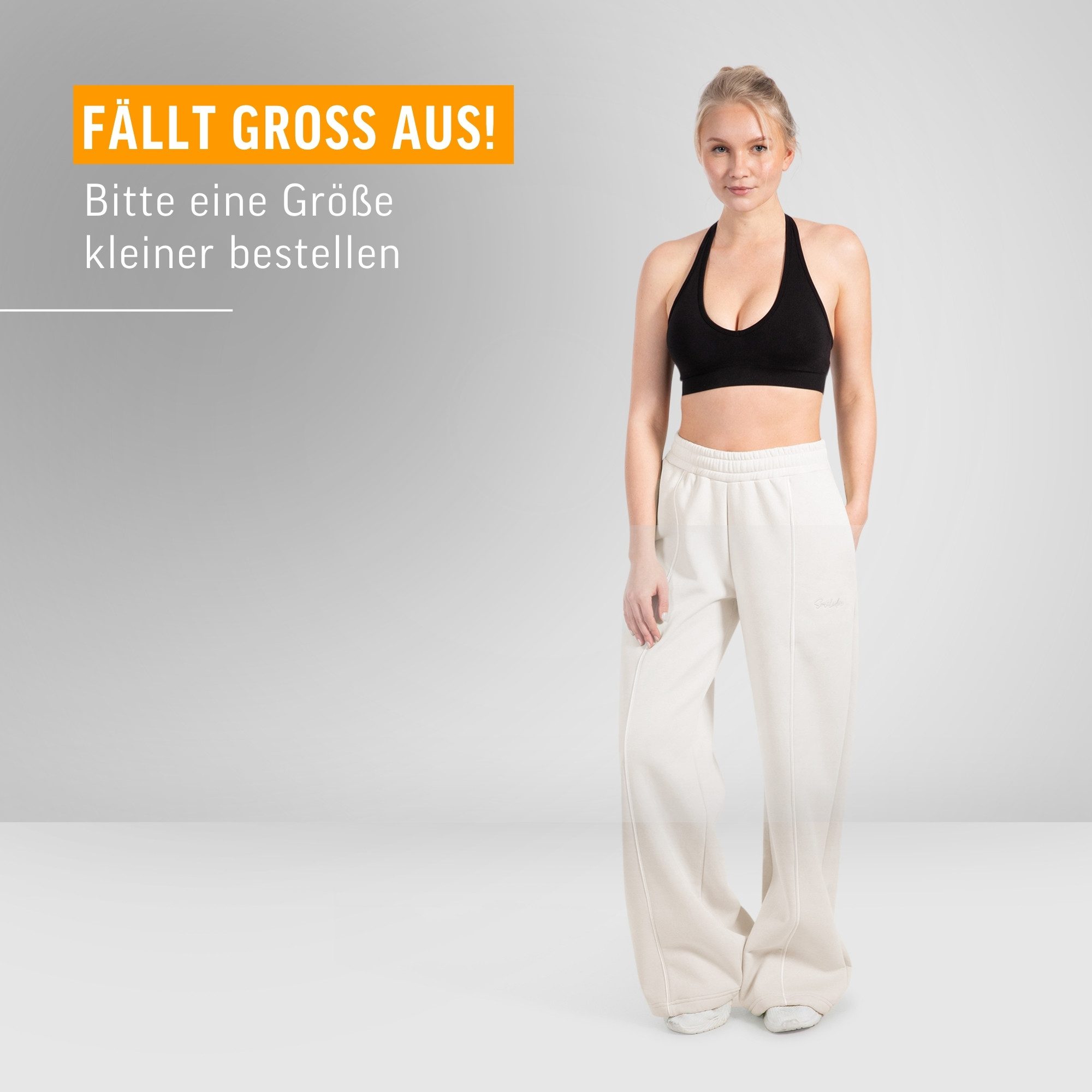 Smilodox Jogginghose Damen Siara, Bequeme Freizeithose mit Seitentaschen, Gym & Homewear Trainingshose mit verstellbarem Beinabschluss