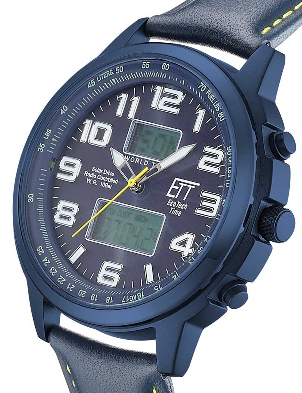 ETT Eco Tech Time Quarzuhr ETT EGS-11450-32L Solar Drive Funkuhr Hunter II günstig online kaufen