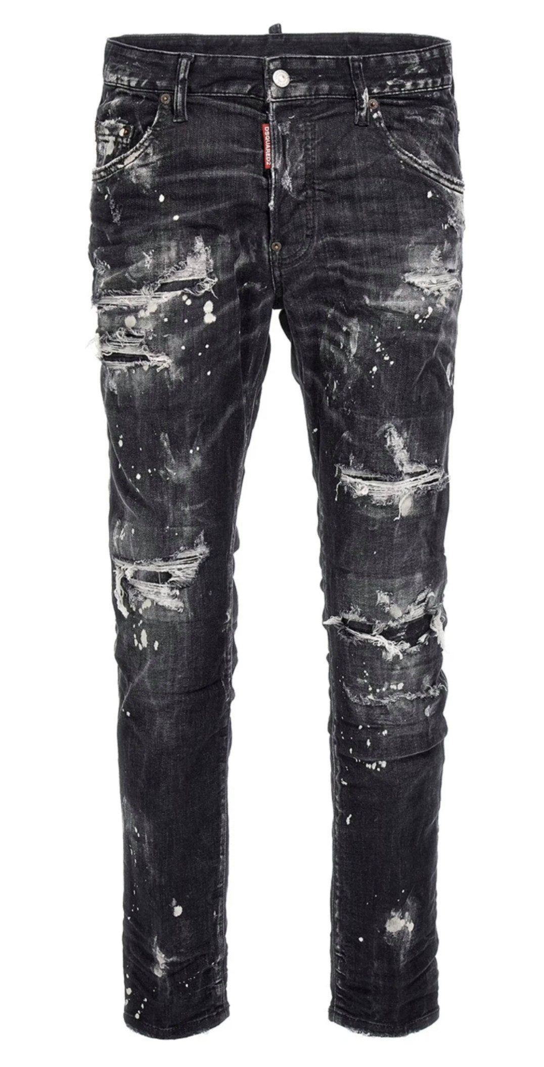 Dsquared2 5-Pocket-Jeans Wash Skater Skinny Fit Stretch Denim Mid Rise Hose 48 höchste Ansprüche an Qualität, Verarbeitung und Design