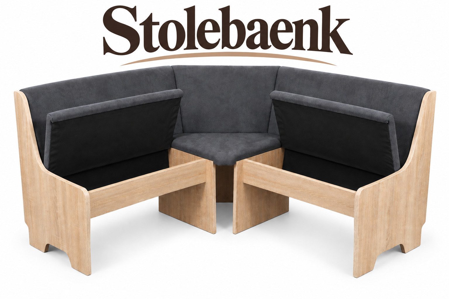 Stolebaenk Eckbankgruppe Bremen MANITI, (Eckbank Set, 1xEckbank, 1xTisch, 2x Stuhl), Beidseitig aufbaubar – Bild 5 von 5