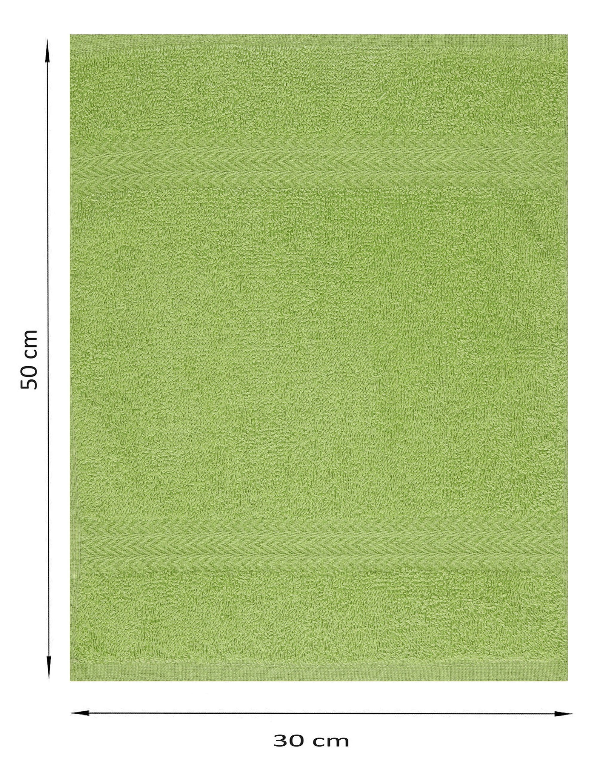 30x50 Gästetuch-Set Premium cm Gästehandtücher 100% Farbe Baumwolle avocadogrün, Stück 20 Baumwolle 100% Gästehandtücher Betz