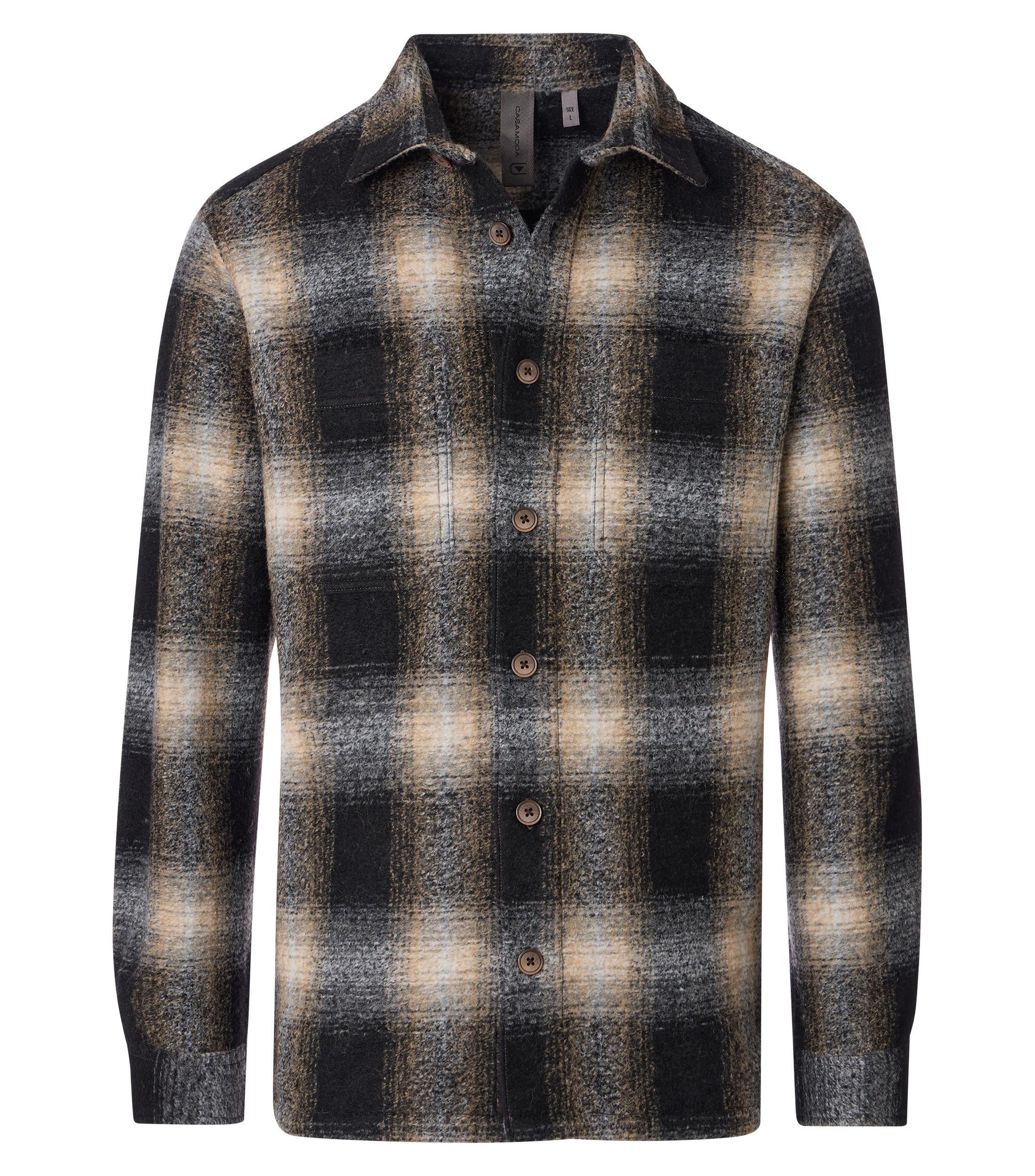 CASAMODA Langarmhemd CASAMODA Hemdjacke kariert günstig online kaufen