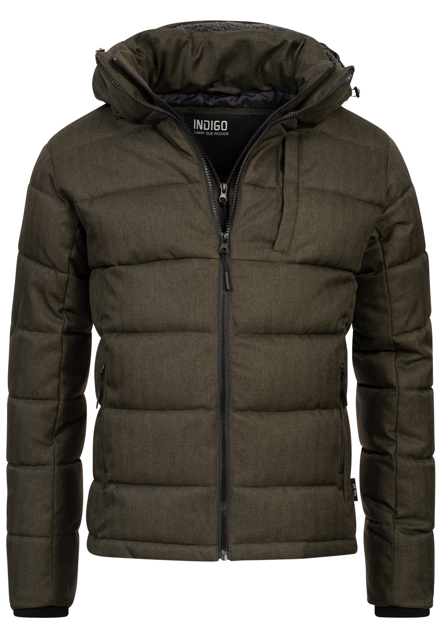 Indicode Steppjacke Herren Hebert Herrenjacke Daunen-Optik günstig online kaufen