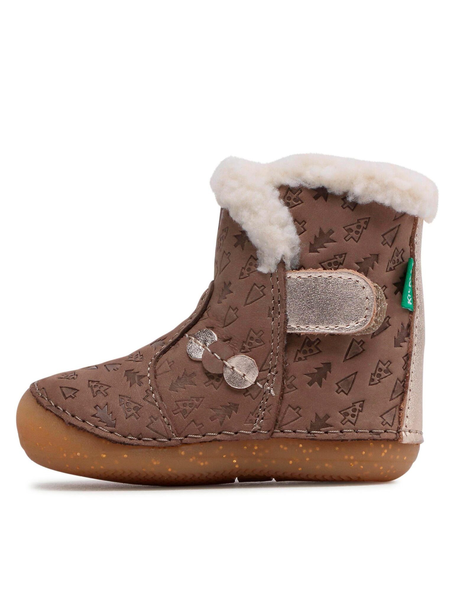 Kickers Stiefel So Windy 909740-10-12 M Taupe Or Fantaisie Stiefel