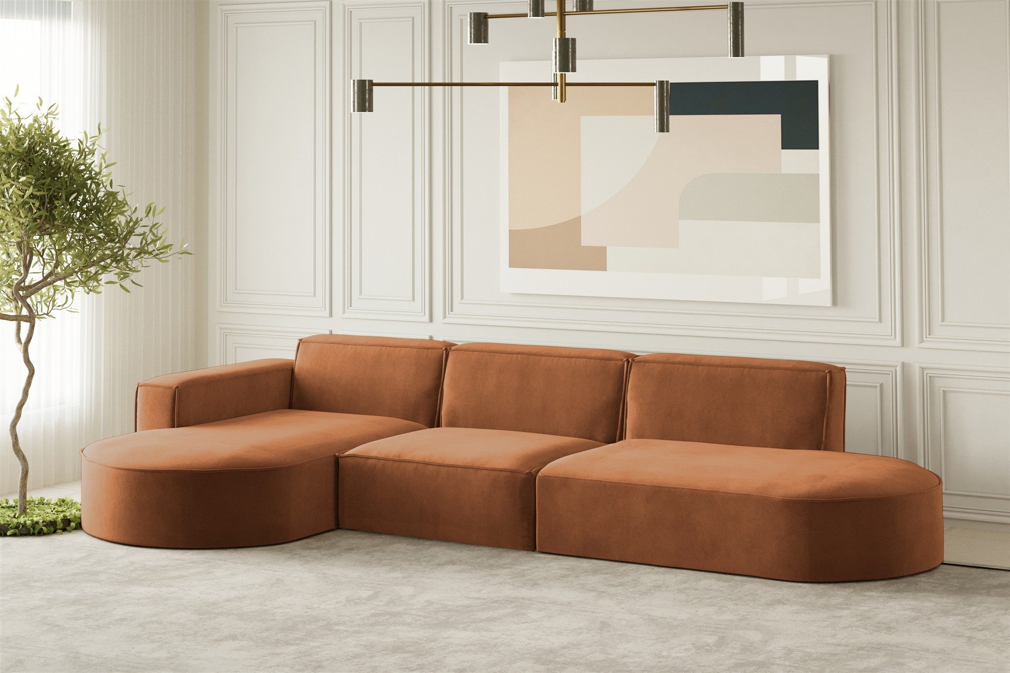 Fun Möbel Ecksofa Designersofa PALMA mit günstig online kaufen