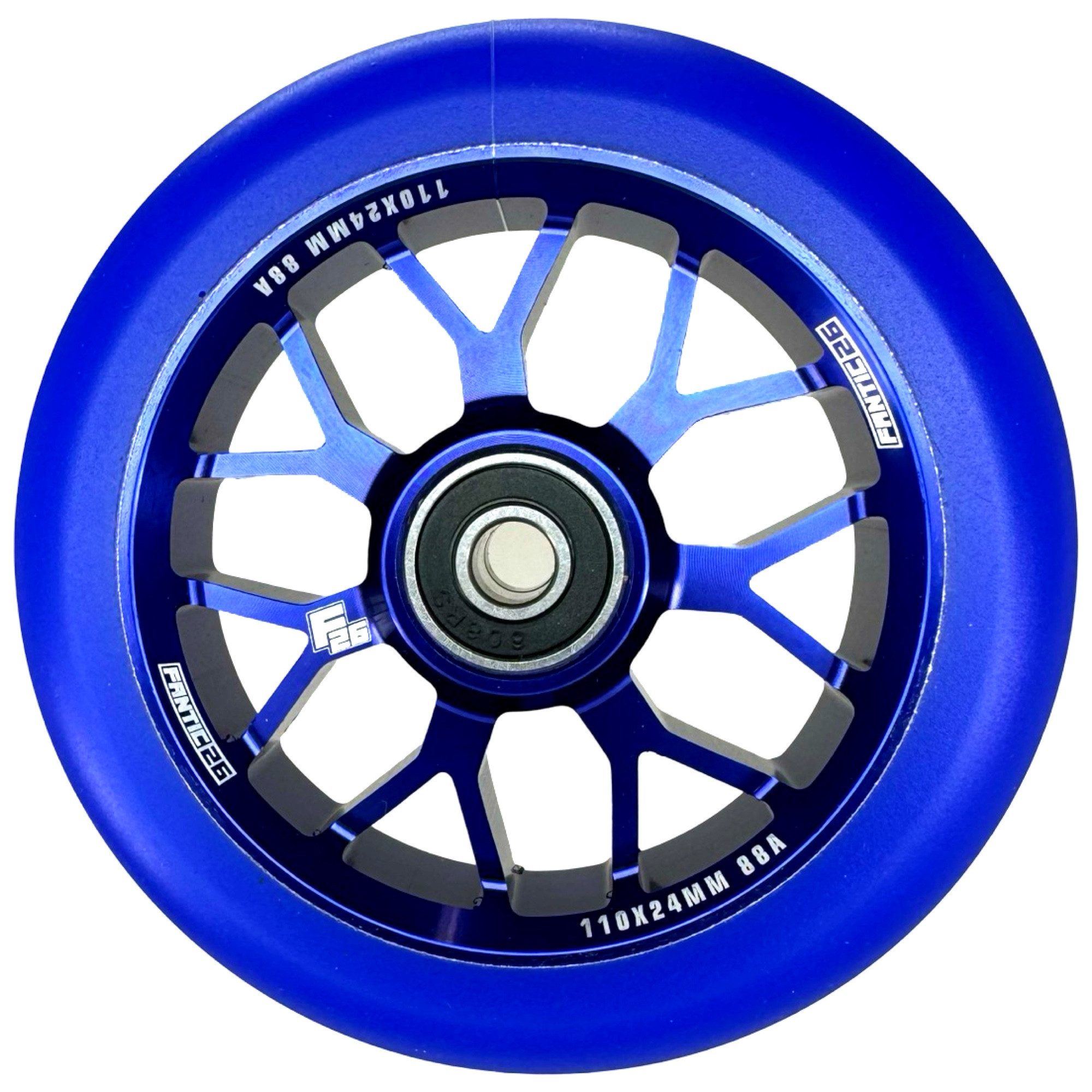 Fantic26 Stuntscooter Fantic26 Spy7 Stunt-Scooter Rolle 110mm Abec11 Blau /Pu Blau