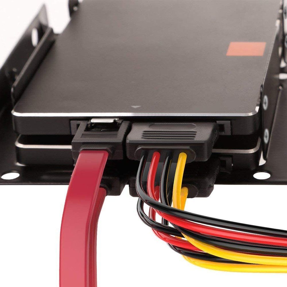 GelldG SATA Stromkabel Kabel Anschlusskabel Datenkabel Nylon Set