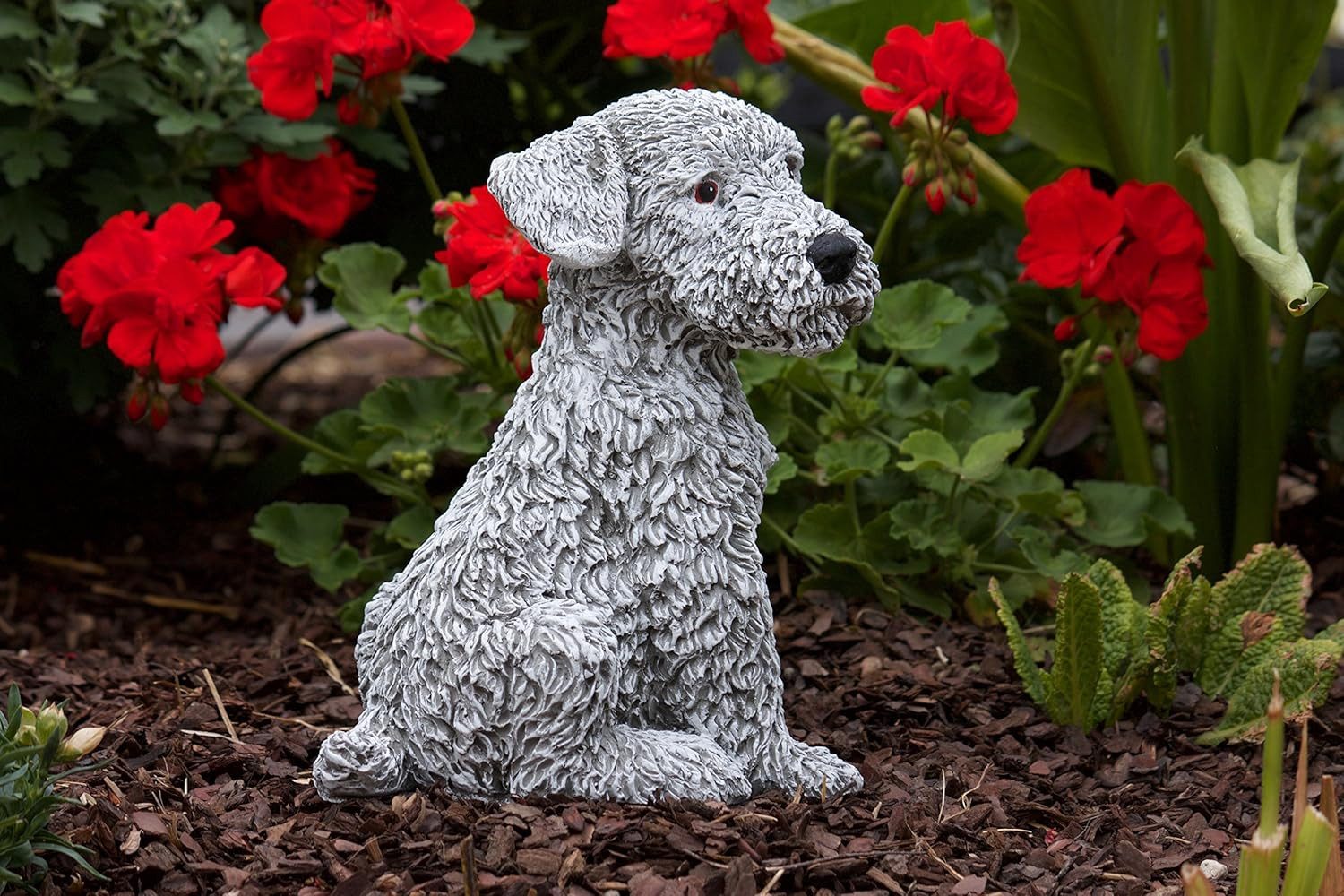 Stone and Style Gartenfigur Frostfeste Steinfigur Hund Terrier