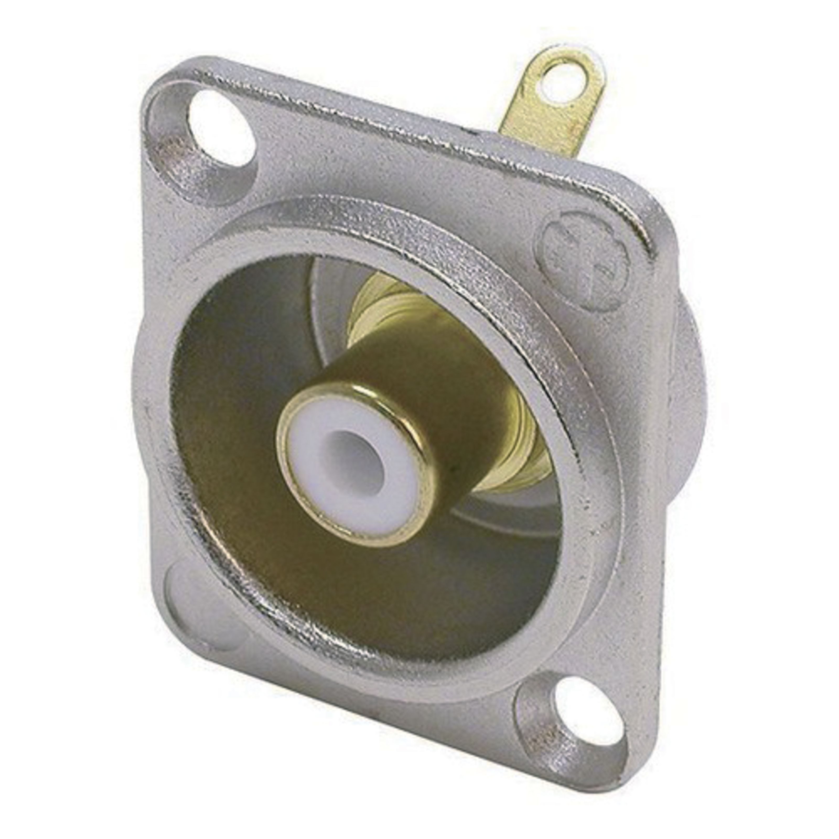 Neutrik Rca-разъем, (NF2D-9 Cinch Einbaubuchse Weiß Geeignet für Audio- und Videoanwendungen, Затыкать & Adapter, Cinch Затыкать und -Buchsen), NF2D-9 Cinch Einbaubuchse weiß - Затыкать & Adapter