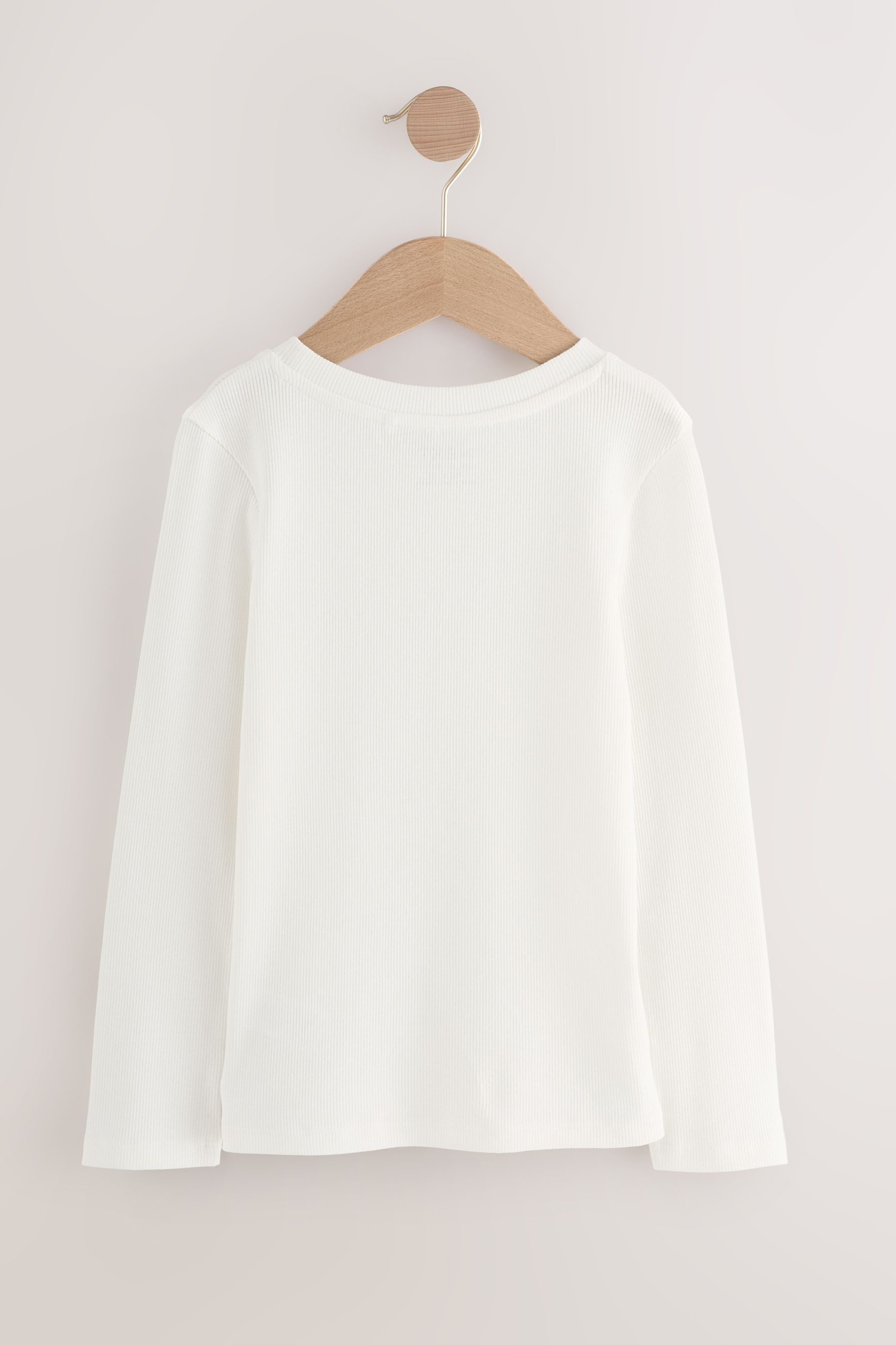 Next Langarmshirt 3er-Pack gerippte Langarmoberteile (3-tlg)