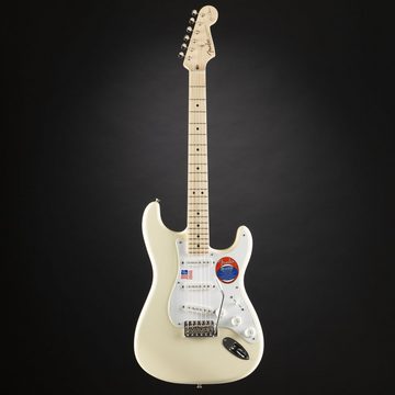 Fender E-Gitarre, E-Gitarren, ST-Modelle, Eric Clapton Stratocaster MN Olympic White - E-Gitarre