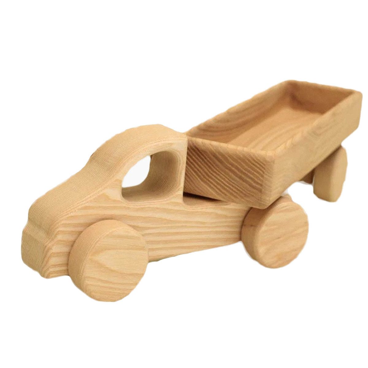 Spielzeug-LKW Lotes Toys Holzbaufahrzeug Lastwagen