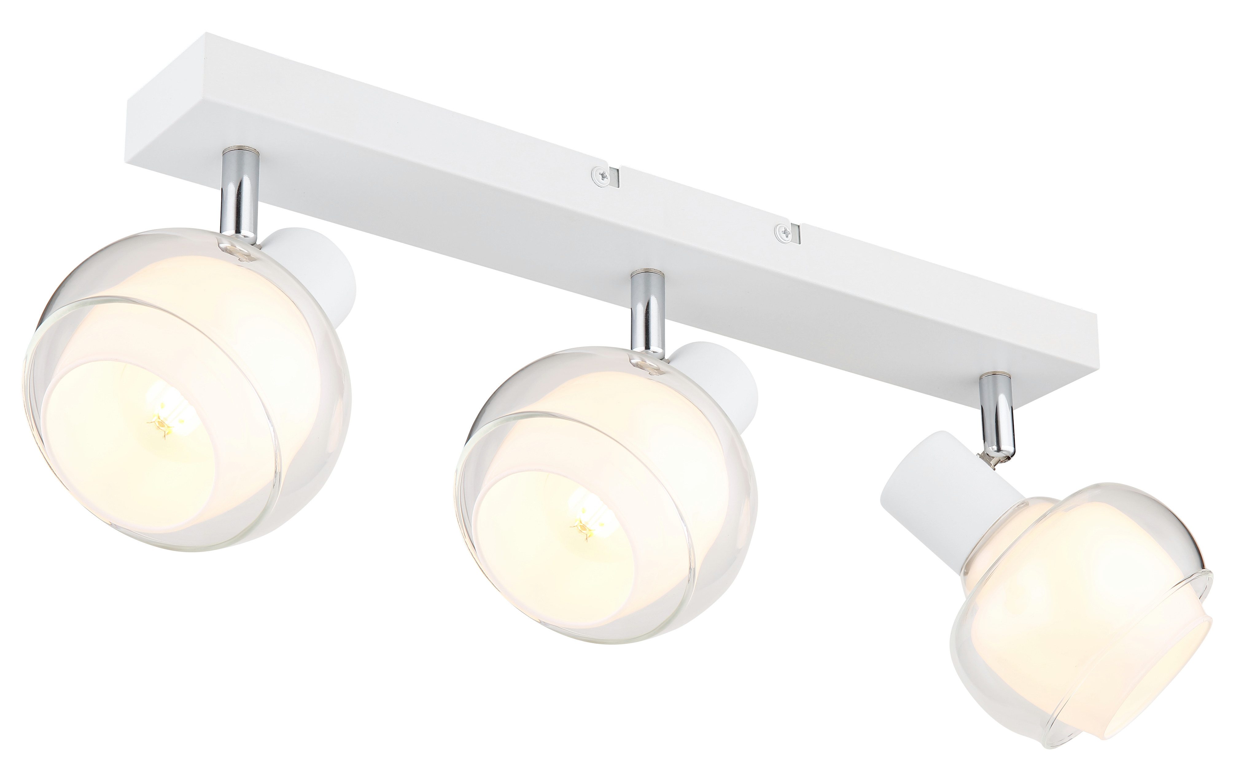 GLOBO LIGHTING Deckenstrahler TOKKI, ohne Leuchtmittel, Deckenspot/Glas gefärbt/Flur/Wohnzimmer
