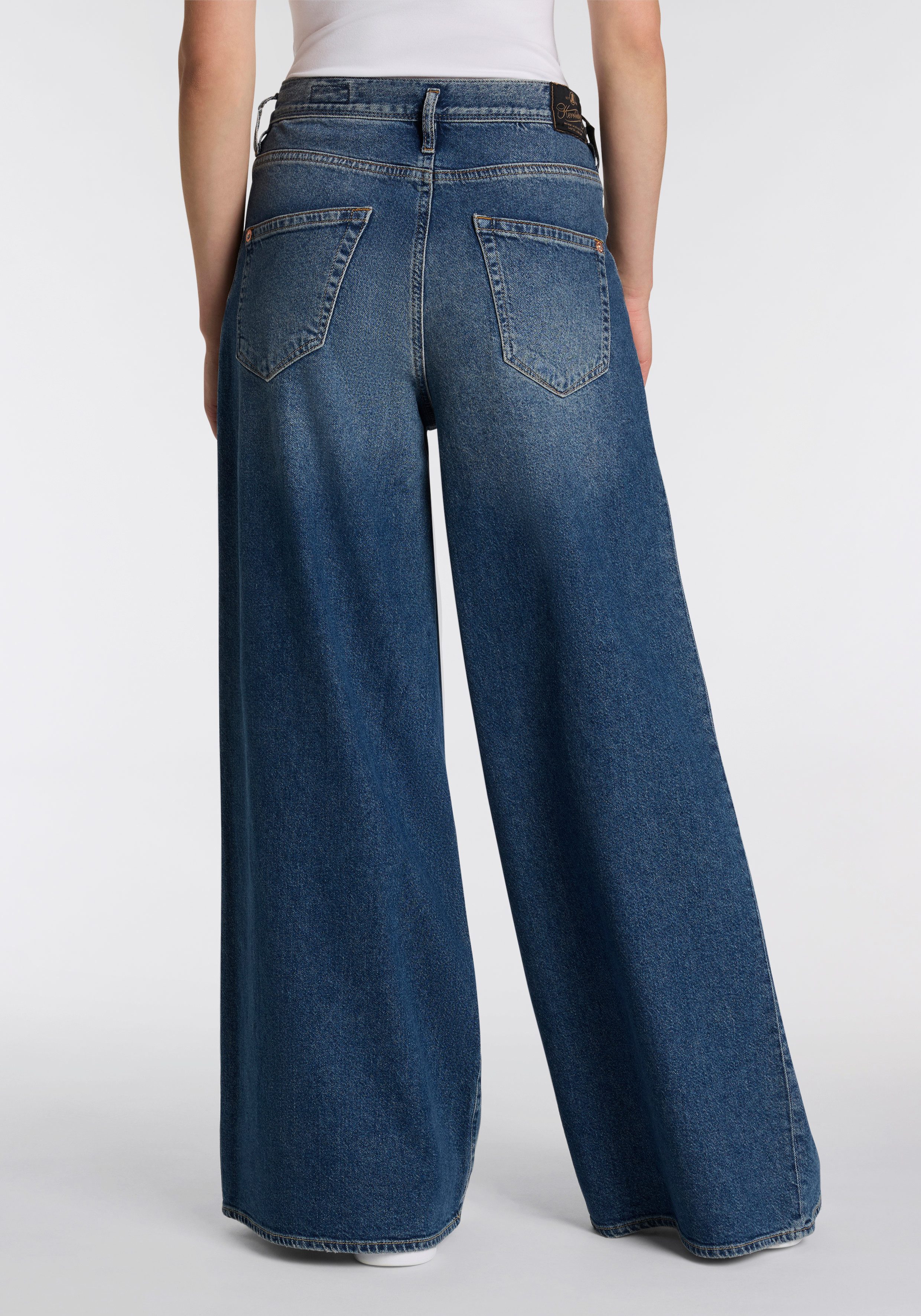 Herrlicher 5-Pocket-Jeans Shyra Palazzo Denim mit günstig online kaufen