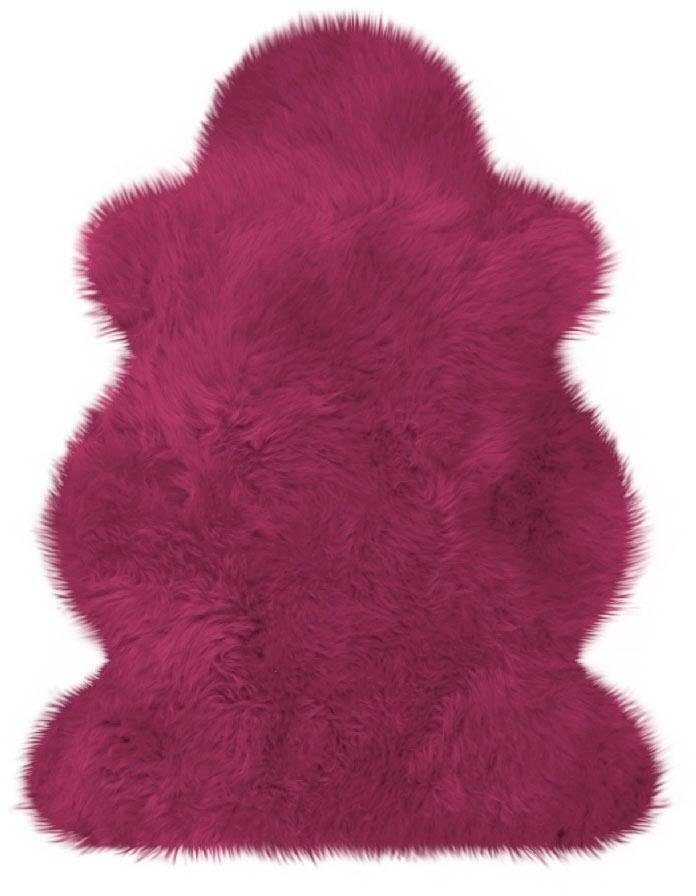 Heitmann Felle Fellteppich Lammfell farbig - Premium Qualität, fellförmig, Höhe: 70 mm, echtes Austral. Lammfell, besonders dicht & weich, Wohnzimmer